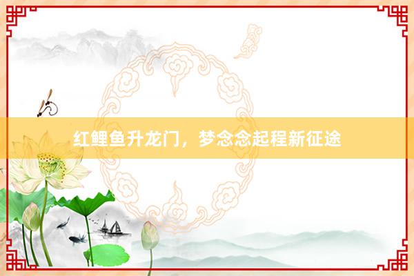 红鲤鱼升龙门，梦念念起程新征途